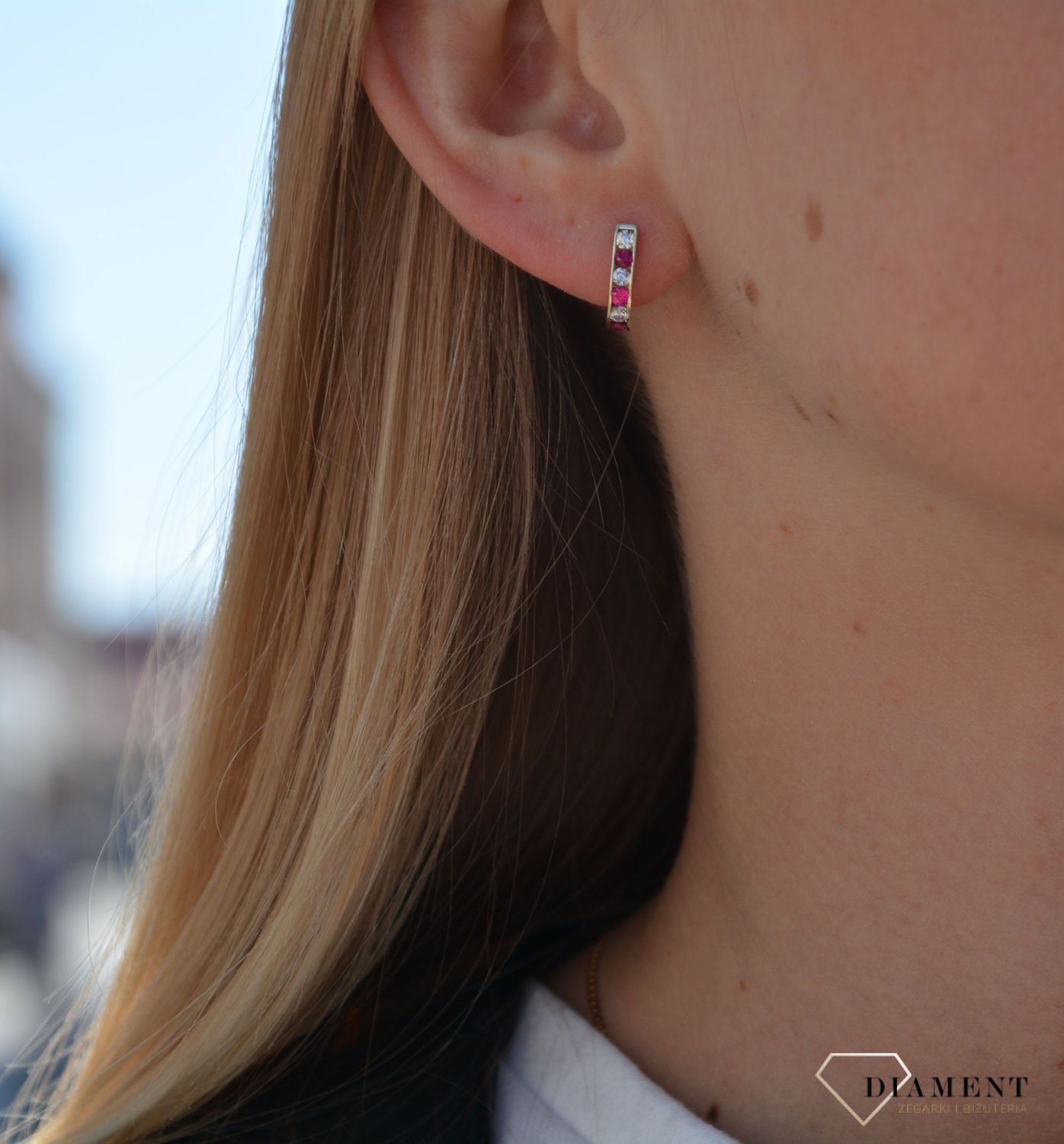 Złote koczyki dla dziewczynki klasyczne KL 2B..jpg